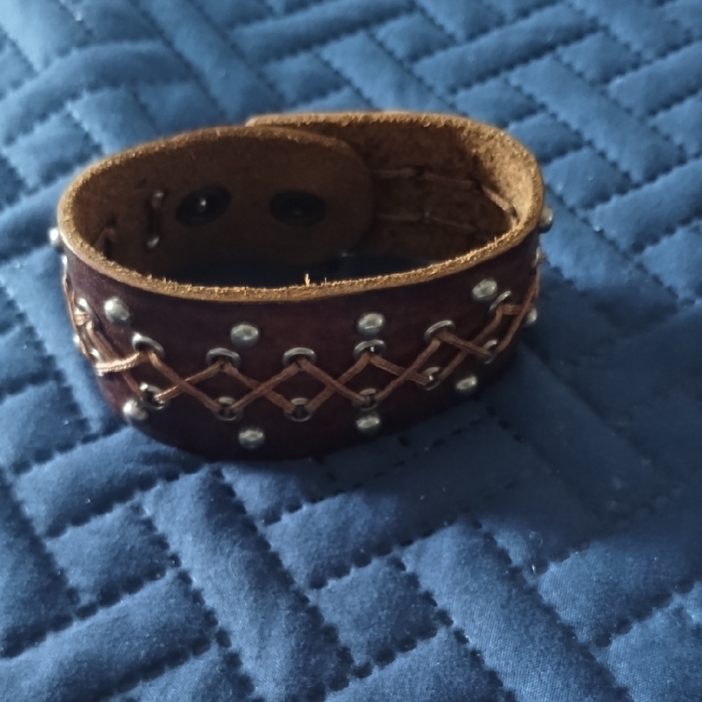 Not Rated Brown Leather Bracelet